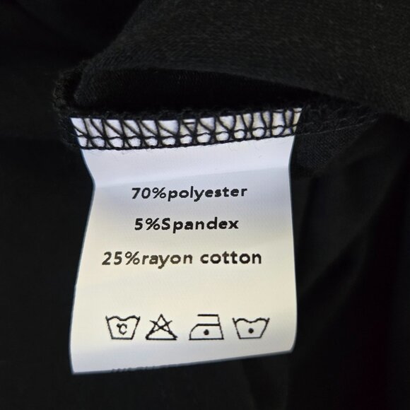 New Women’s Black Button Accent Casual Top – Size Medium - Picture 4 of 5